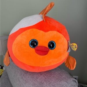 Ty Beanie Ballz BUBBLES The Goldfish NWT Large 13" RARE RETIRED